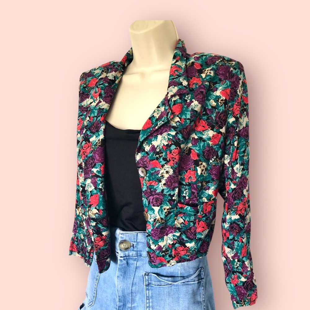 Vintage Floral Blazer - Picture 8 of 11